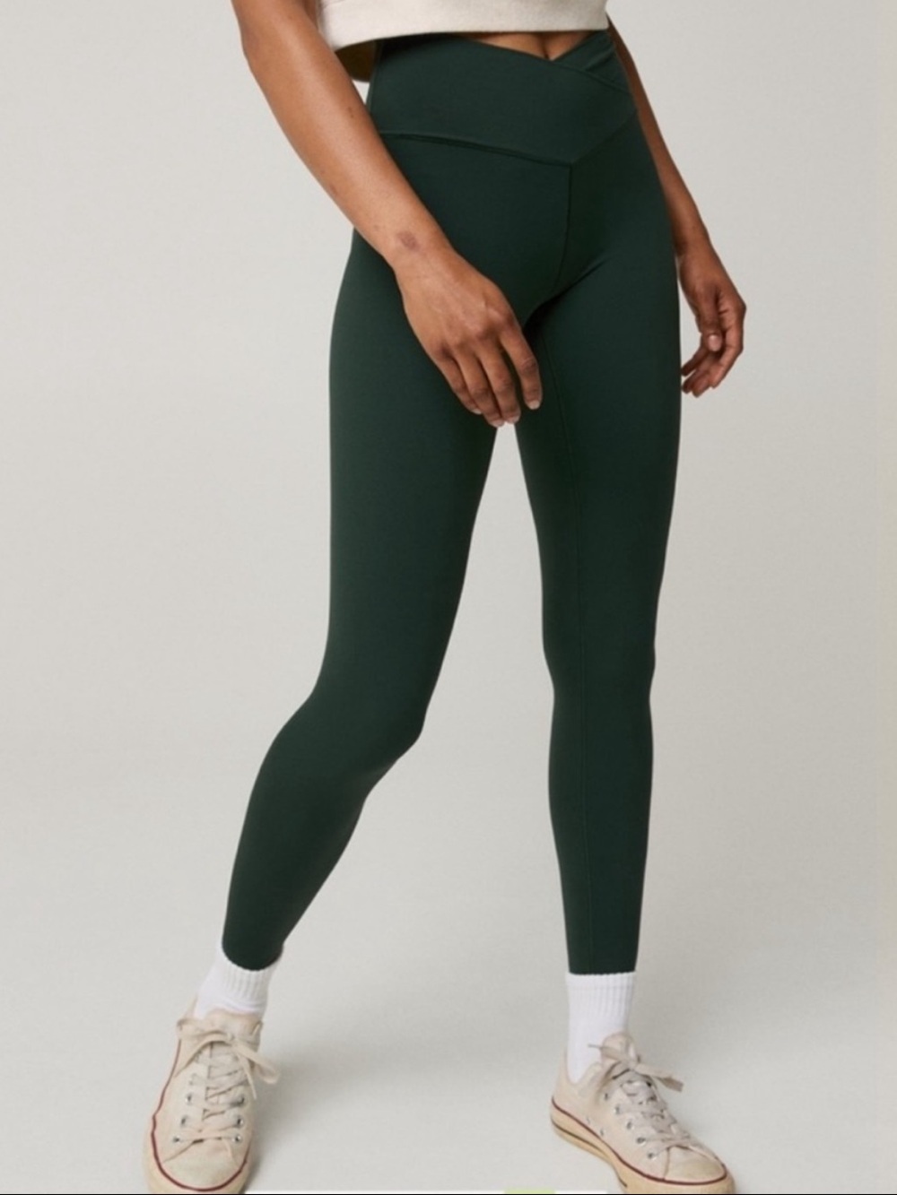 OFFLINE by Aerie Real Me High Waisted Crossover Leggings Dark Green Small